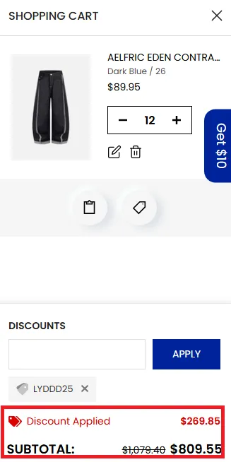 Aelfric Eden 10% Off coupn