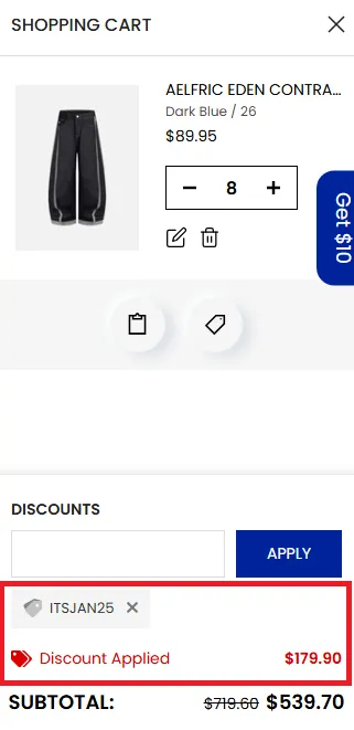 Aelfric Eden 20% Off coupn
